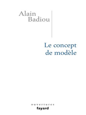 cover image of Le concept de modèle